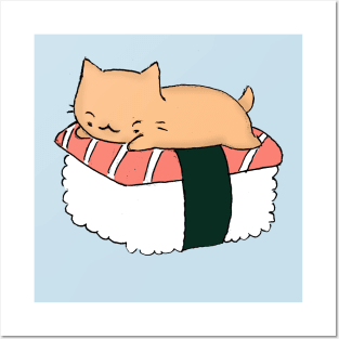 Sushi Cat! Posters and Art